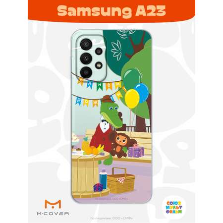 Силиконовый чехол Mcover для смартфона Samsung A23 Союзмультфильм День рождения раз в году