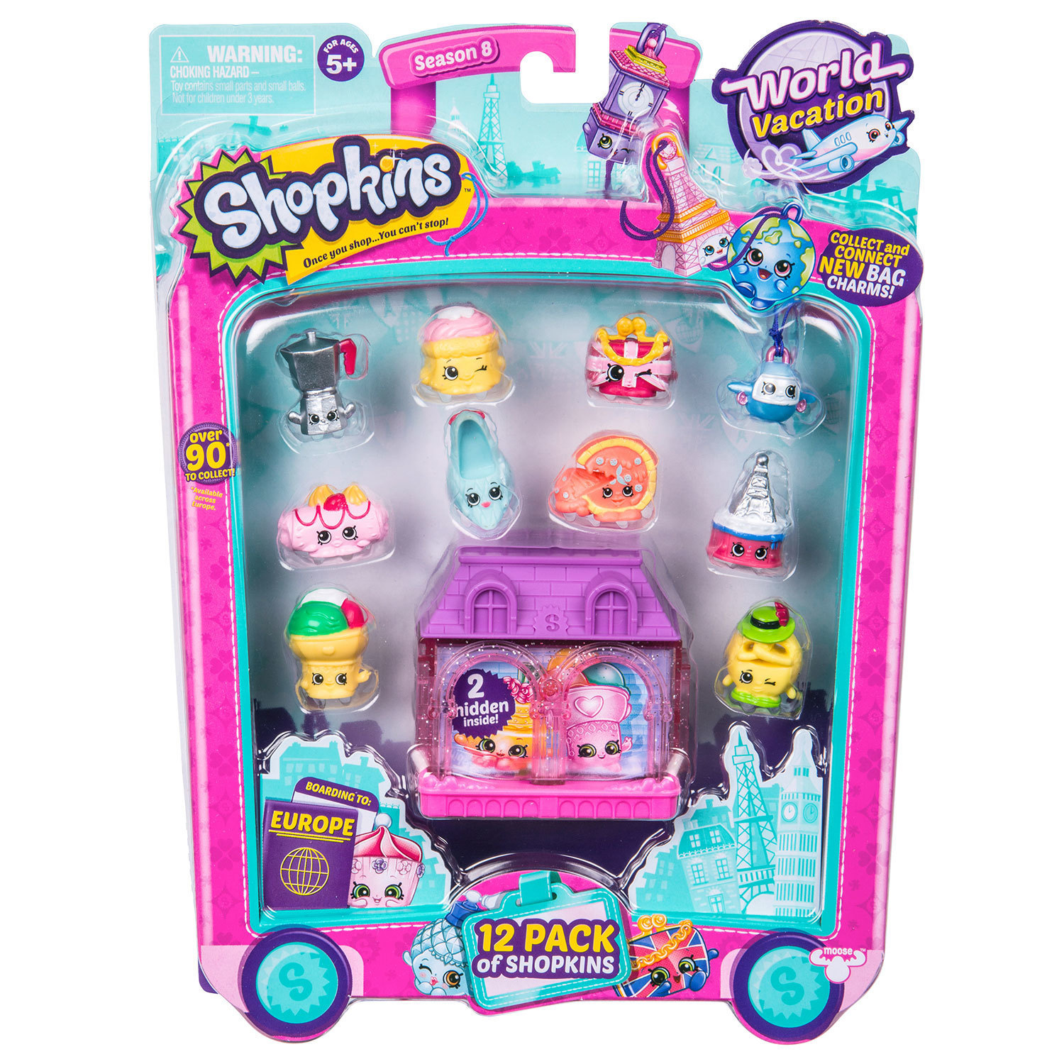 Набор фигурок Shopkins 12шт Европа в непрозрачной упаковке (Сюрприз) - фото 6