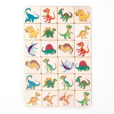 Мемори Sima-Land «Динозавры» 24 деревянных элемента