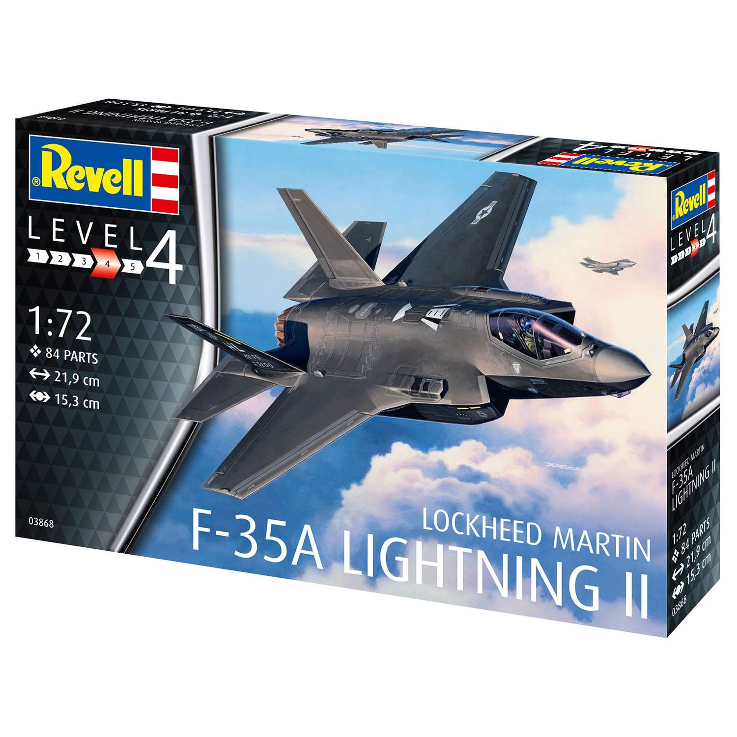 Сборная модель Revell Истребитель-бомбардировщик F-35A Lightning 03868 - фото 4