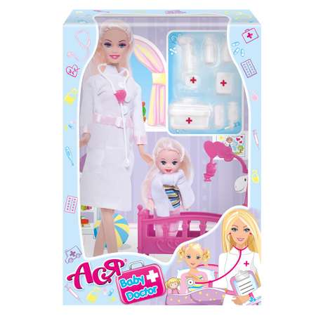 Игровой набор ToysLab Ася Детский доктор с мини куклой