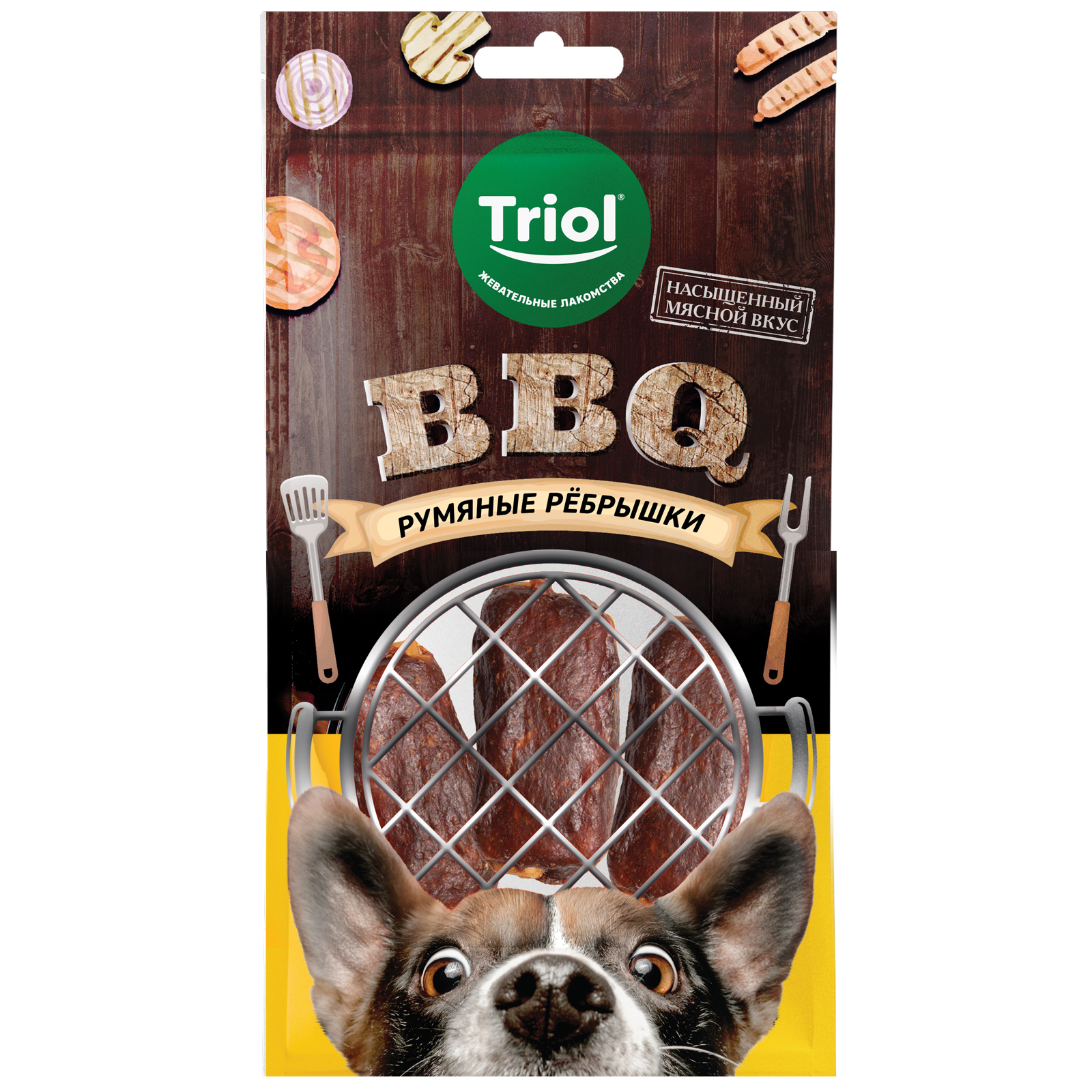 Лакомство для собак Triol 110г BBQ Румяные рёбрышки - фото 3