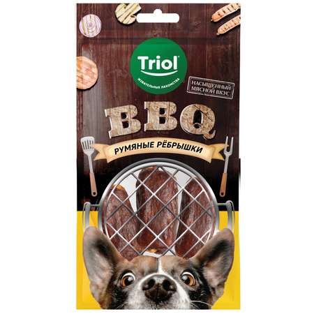 Лакомство для собак Triol 110г BBQ Румяные рёбрышки