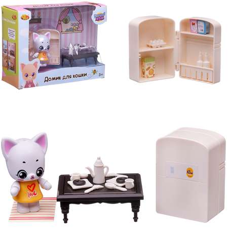 Игровой набор Уютный дом ABtoys Домик для кошки Кухня