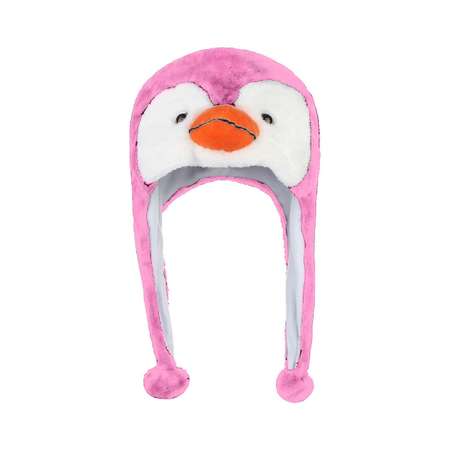 Шапка Uniglodis Светодиодная Пингвин с подвижными лапками цвет розовый