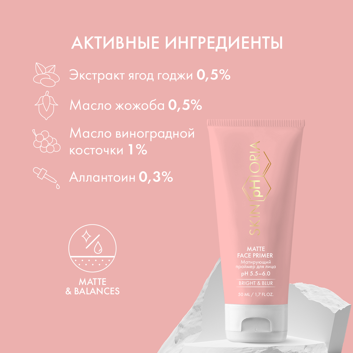 Праймер для лица Matte Face Primer Skinphoria Матирующий - фото 3