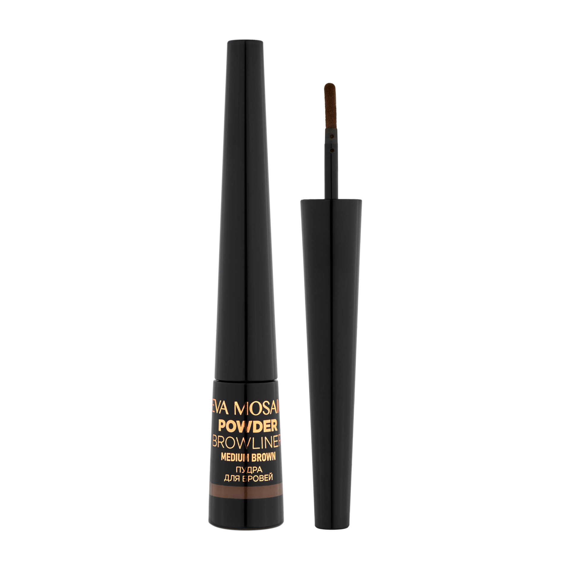 Подводка для бровей EVA MOSAIC Powder Browliner пудровая 07 г Темно-коричневая - фото 1