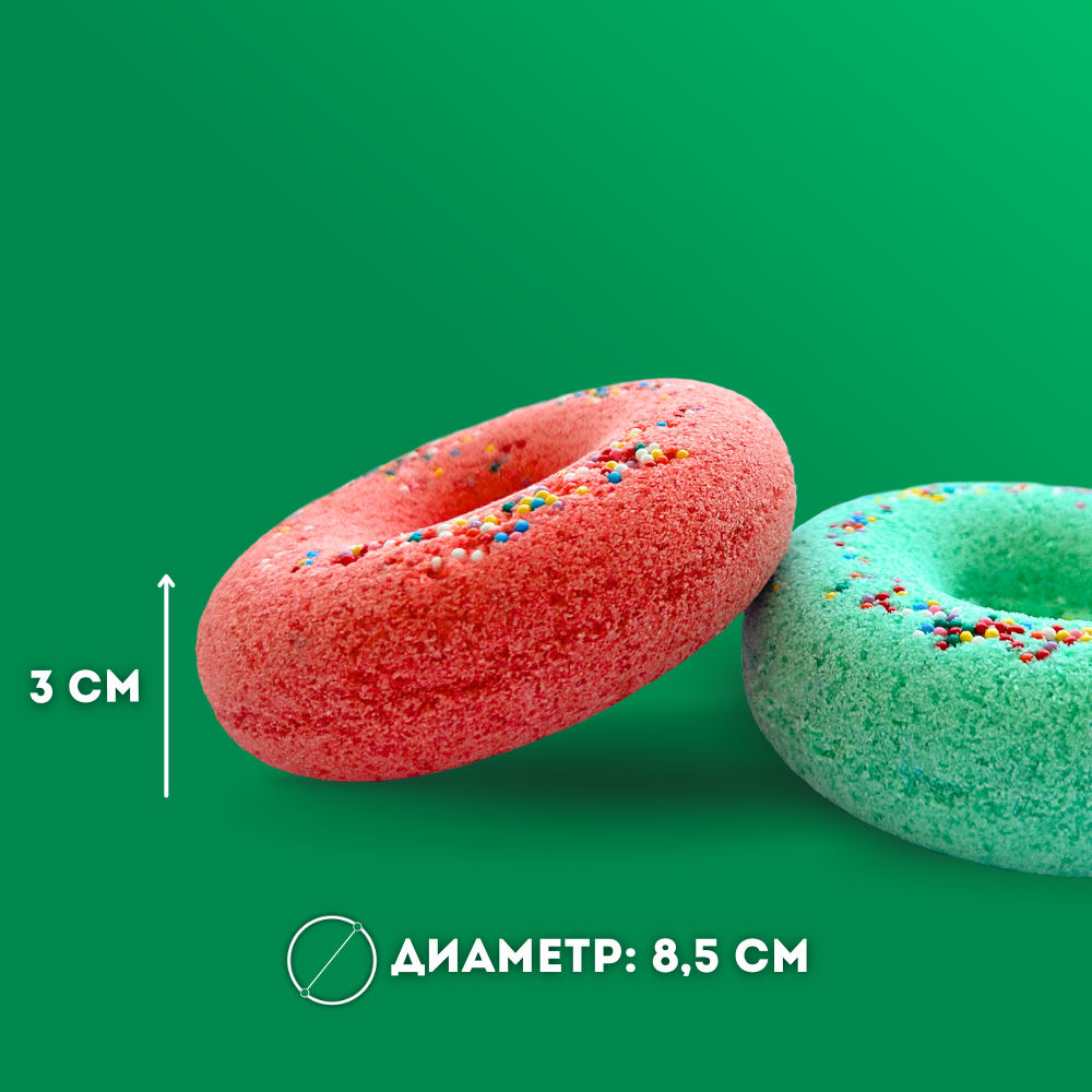 Подарочный набор Laboratory KATRIN Бомбочки для ванны "Donut's" 2шт - фото 3