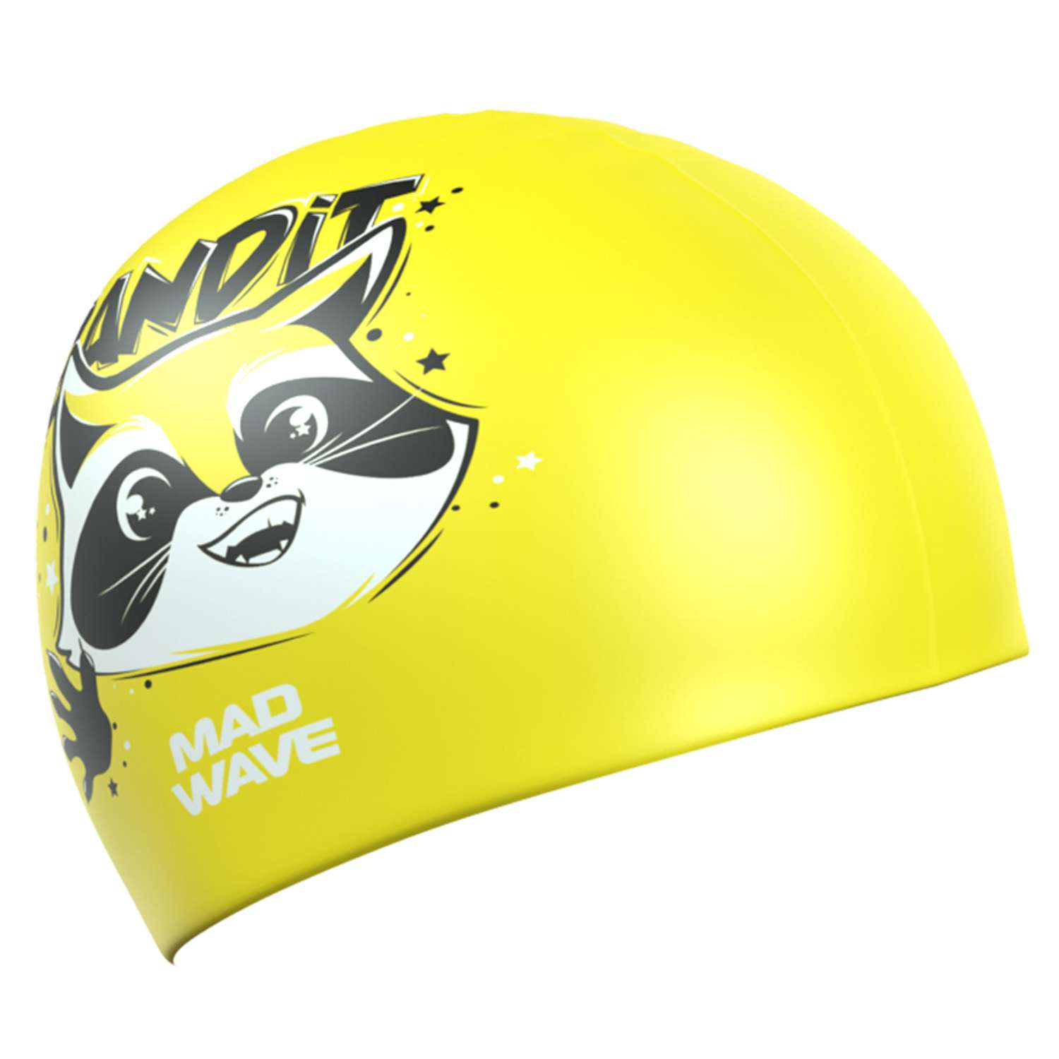 Шапочка для плавания Mad Wave Bandit M0572 03 0 06W Желтый - фото 3