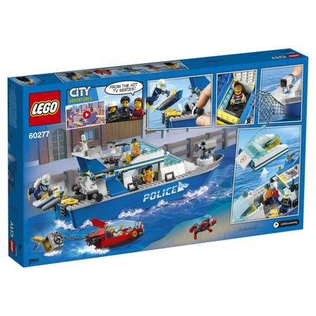 Конструктор LEGO City Police Катер полицейского патруля 60277