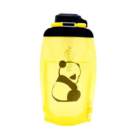 Бутылка для воды складная VITDAM МП желтая 500мл B050YES 1411