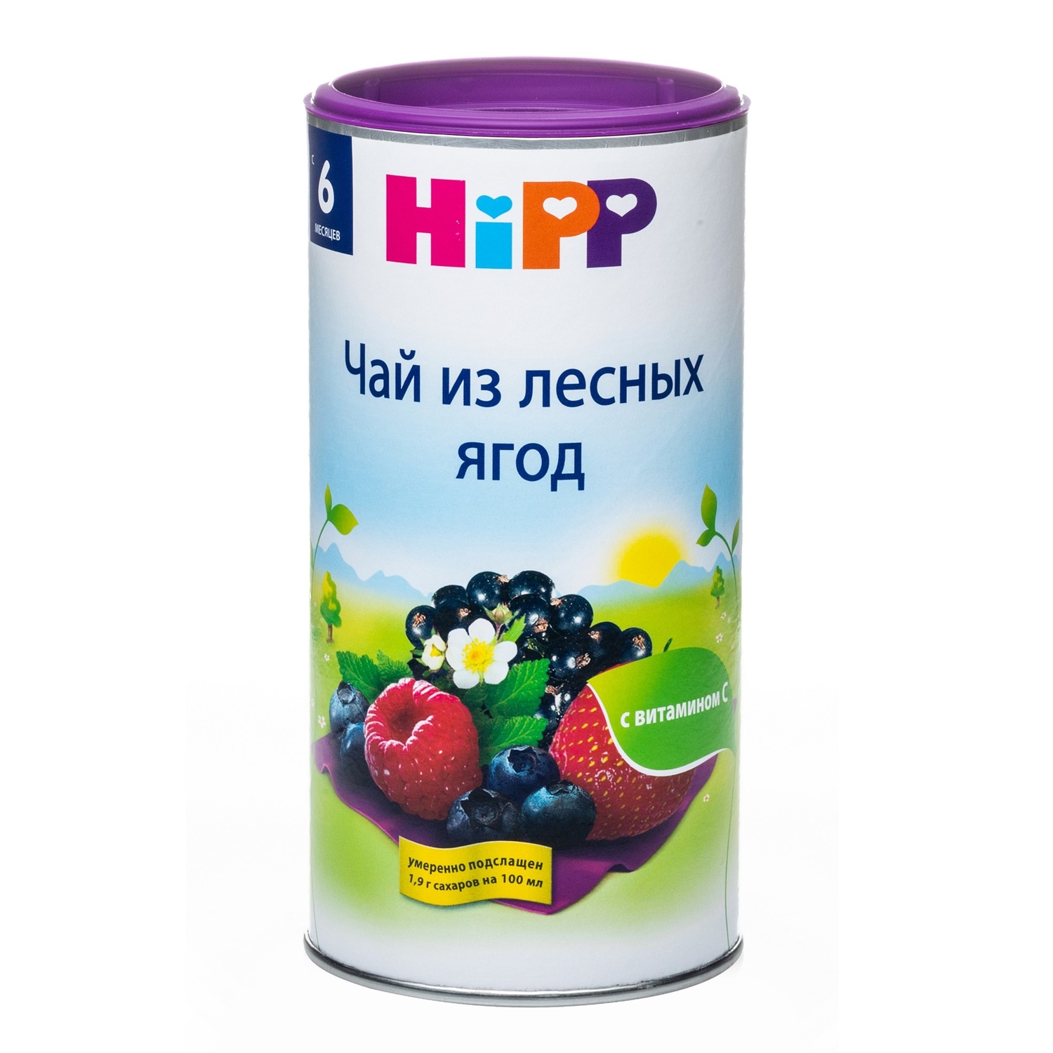 Чай Hipp лесная ягода 200г с 6месяцев купить по цене 468 ₽ в  интернет-магазине Детский мир