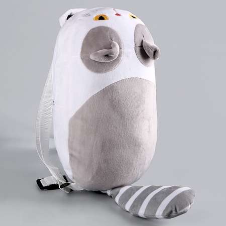 Рюкзак детский плюшевый Milo Toys «Кот» 30 х 7 х 20 см