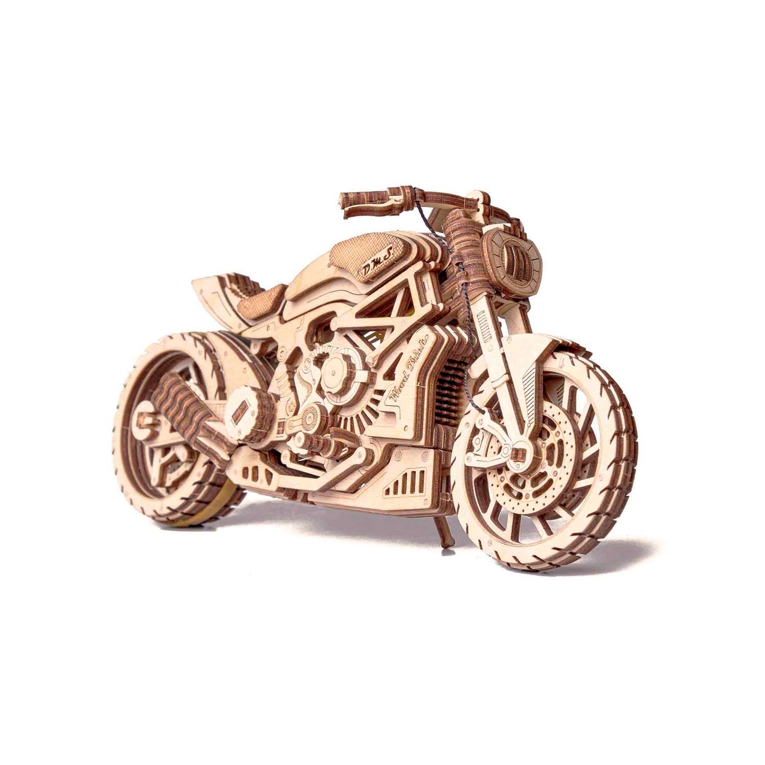 Модель сборная Wood Trick Мотоцикл DMS с мотором 1234-36 - фото 2