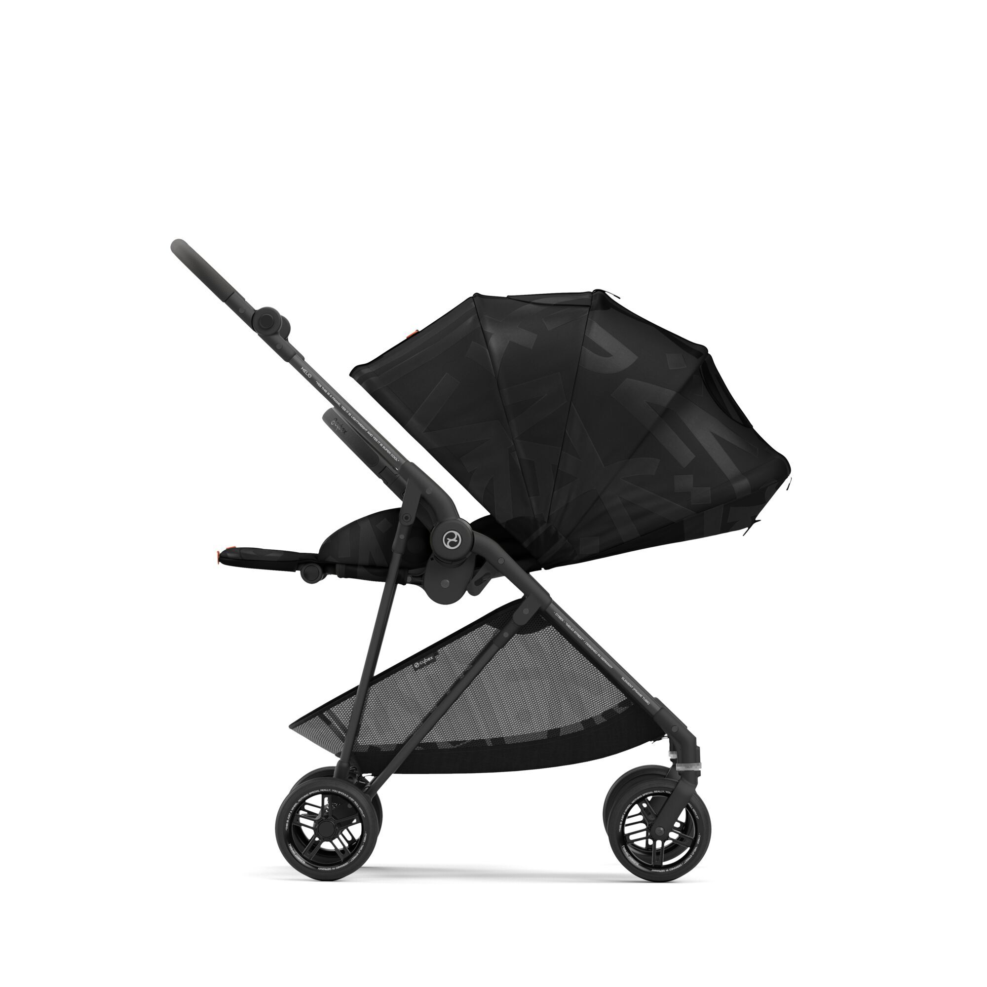 Коляская детская Cybex Melio Street Real Black с дождевиком - фото 3