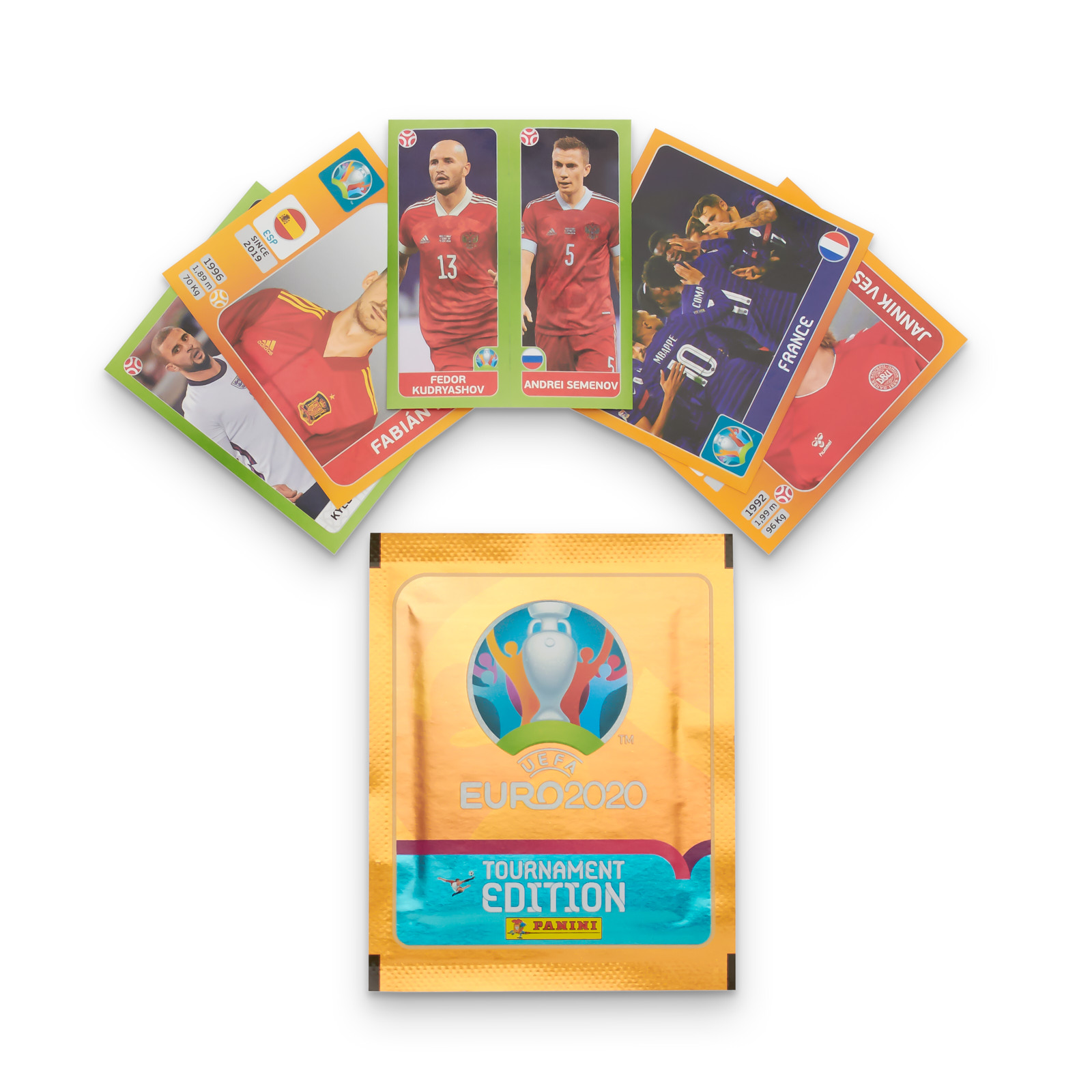 Бокс с наклейками Panini Чемпионат Европы 2020 50 пакетиков EURO 2020 - фото 3