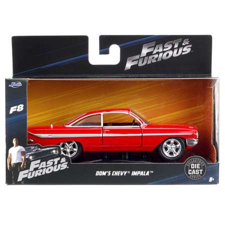 Машинка Fast and Furious Jada 1:32 Ff8 1961 Chevy Impala-Free Rolling 98304