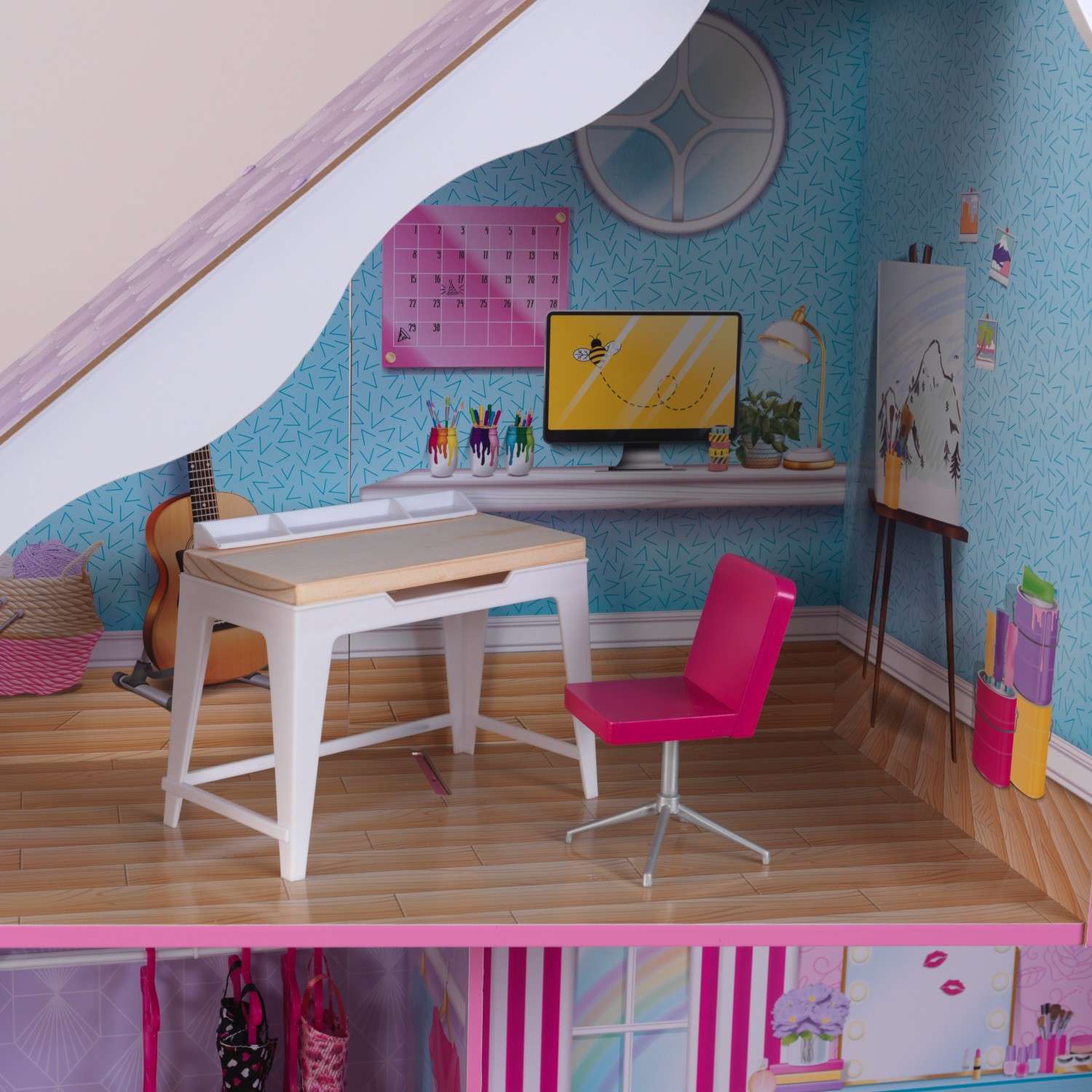 Кукольный домик  KidKraft Мансион с мебелью 26 предметов свет звук 10108_KE 10108_KE - фото 8