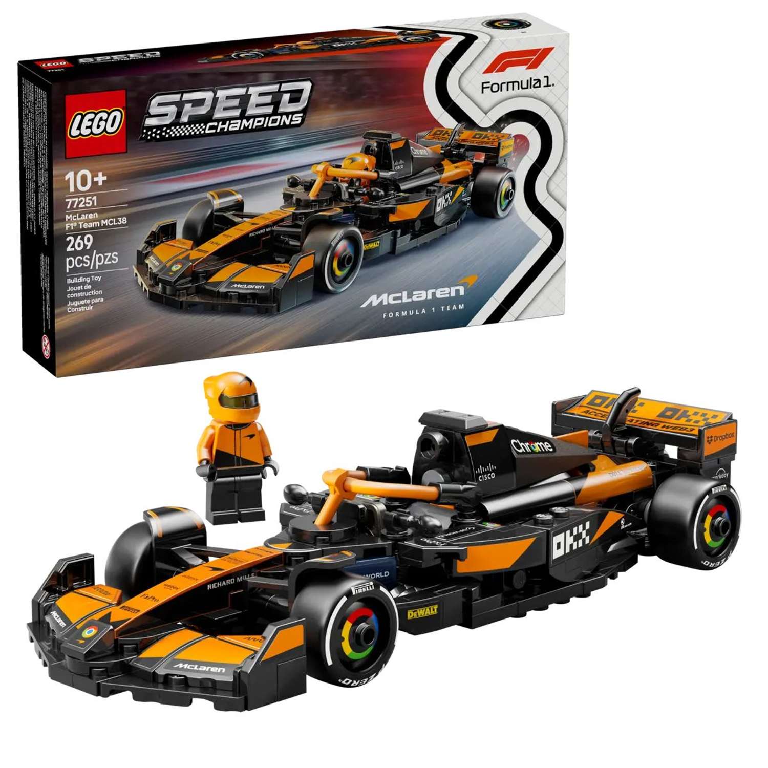 Конструктор LEGO Speed Champions Команда Макларен блочный - фото 1