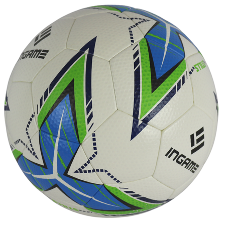 Мяч футбольный InGame Stills №5 Зелено-Голубой