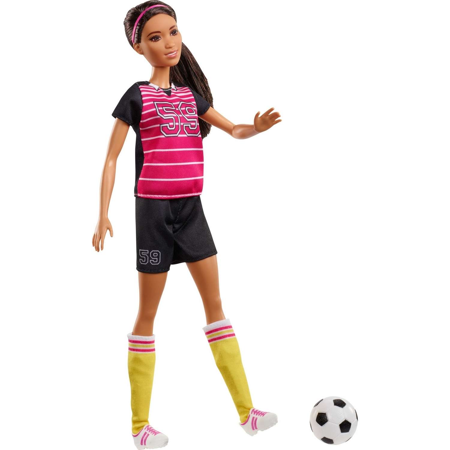 Кукла Barbie к 60летию Кем быть Футболистка GFX26 GFX23 - фото 5