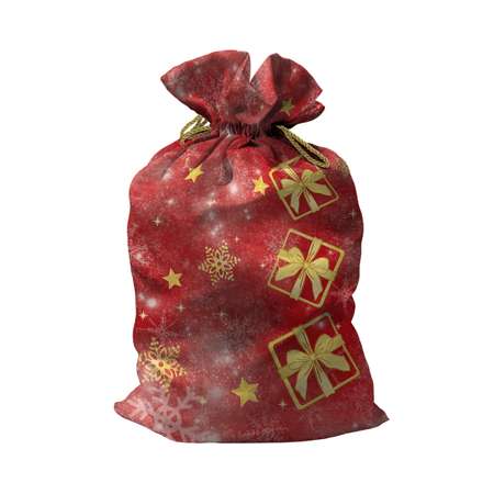 Мешок для подарков sfer.tex Деда Мороза 40х58 см красный