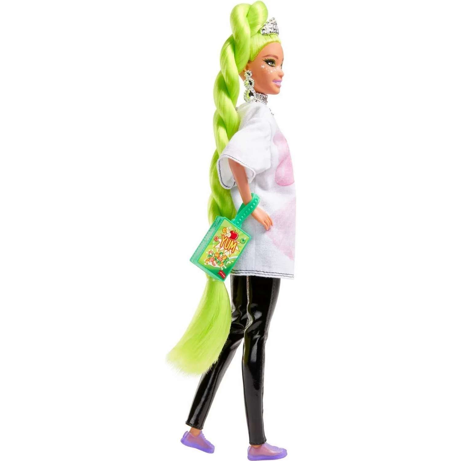 Кукла Barbie Экстра с зелеными неоновыми волосами MATTEL GRN27/NDJ44 - фото 3