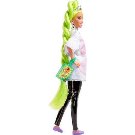 Кукла Barbie Экстра с зелеными неоновыми волосами MATTEL
