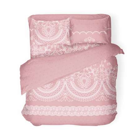Комплект постельного белья Самойловский текстиль Кружевная пудра 1.5СП ткань бязь