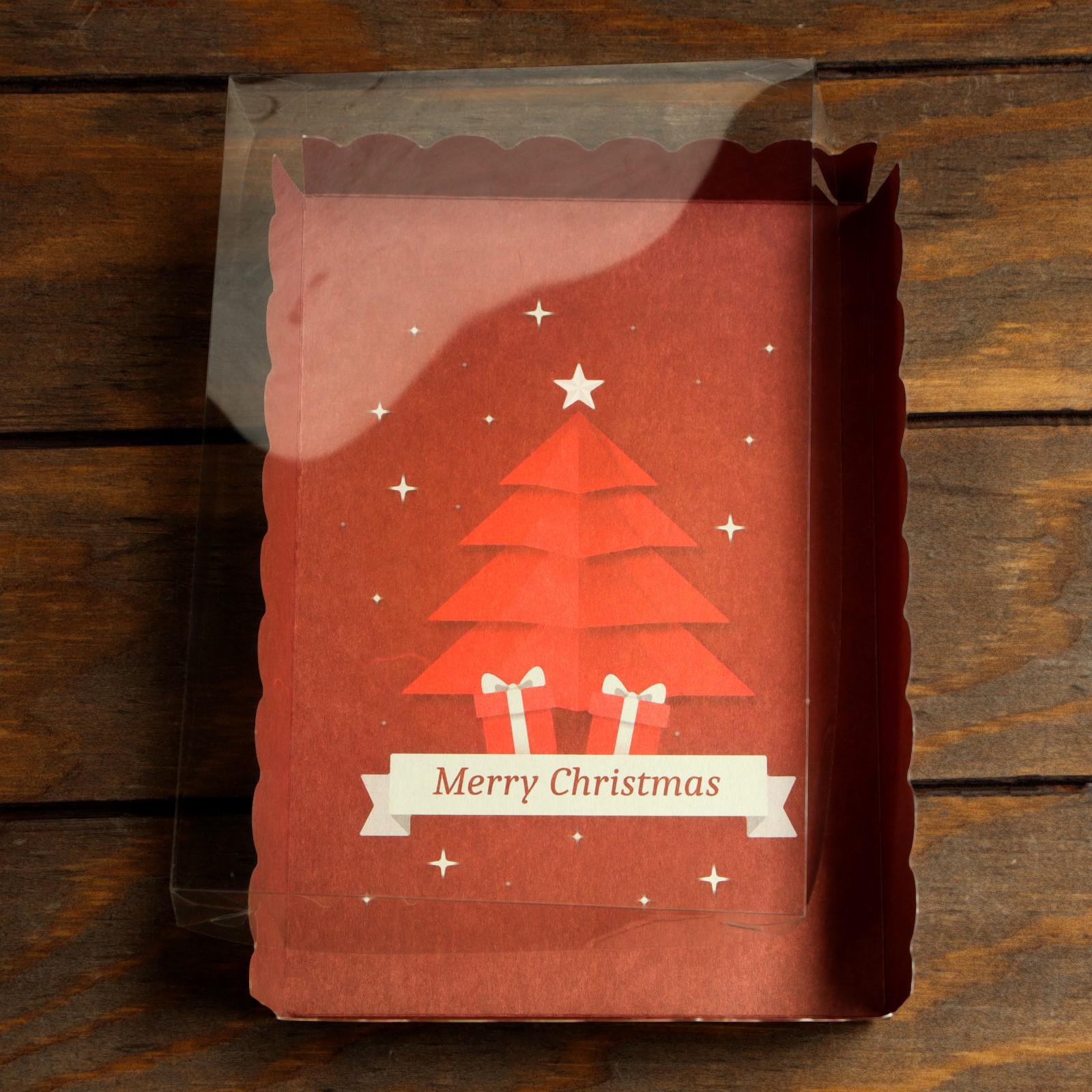 Коробочка Sima-Land для печенья«Счастливого Рождества» 22×15×3 см. 1 шт. - фото 4