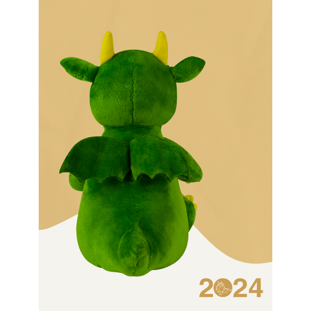 Мягкая плюшевая игрушка IdeaToys зеленый дракон Сэми