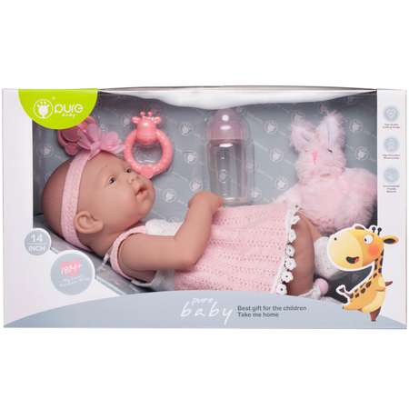 Кукла-пупс Junfa Pure Baby в белорозовом 35см