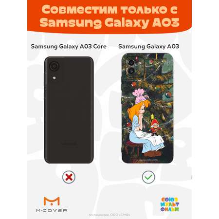 Силиконовый чехол Mcover для смартфона Samsung Galaxy A03 Союзмультфильм Злые чары королевы