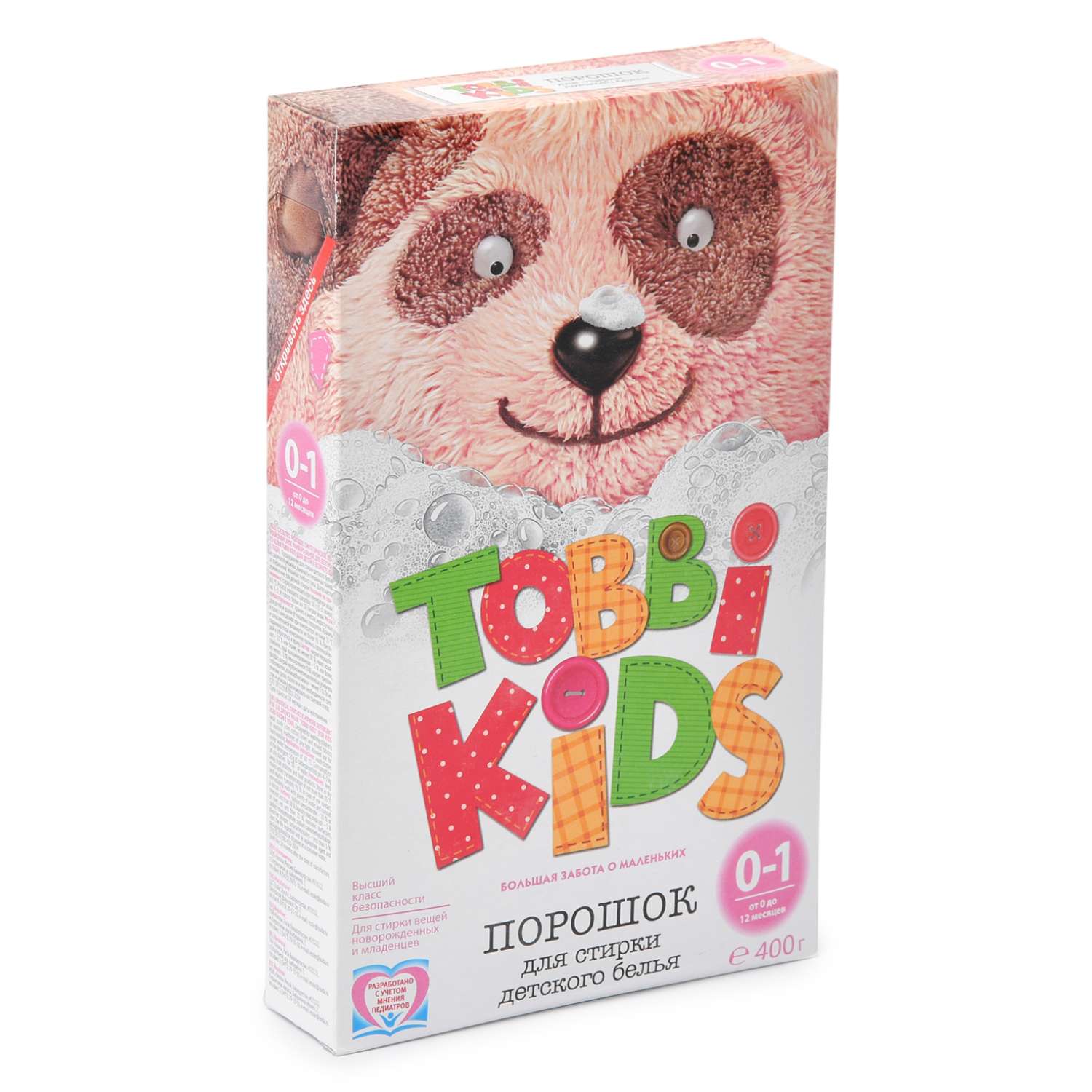 Порошок Tobbi Kids для стирки детского белья 0-12 400г - фото 1