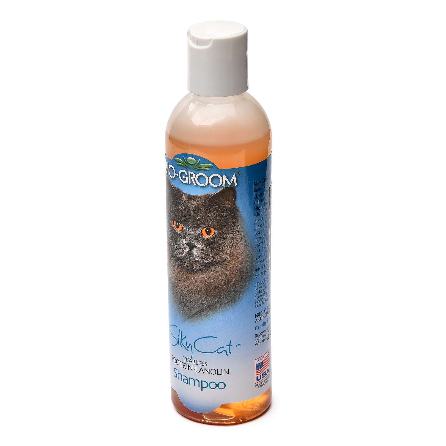 Шампунь для кошек BIO-GROOM Silky Cat Shampoo кондиционирующий с протеином и ланолином 237 мл - фото 2