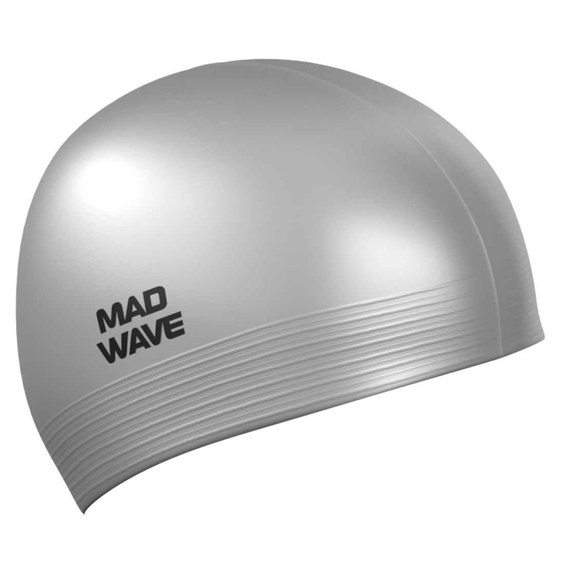 Шапочка для плавания латексная Mad Wave Solid Soft M0565 02 0 17W серебро - фото 1