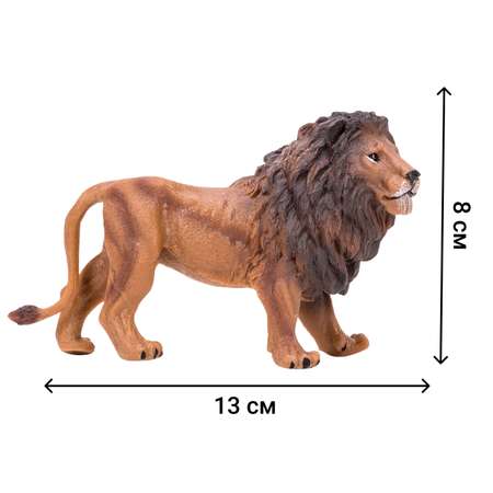 Набор фигурок Masai Mara Мир диких животных Семьи львов и зебр 7 предметов MM201-013