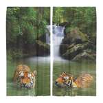 Фотошторы JoyArty Тигры прохлаждаются