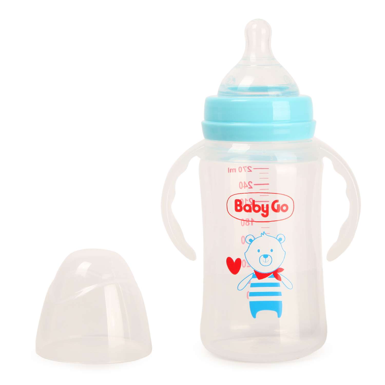 Бутылка BabyGo с широким горлом 270мл Blue B2-4000 - фото 3