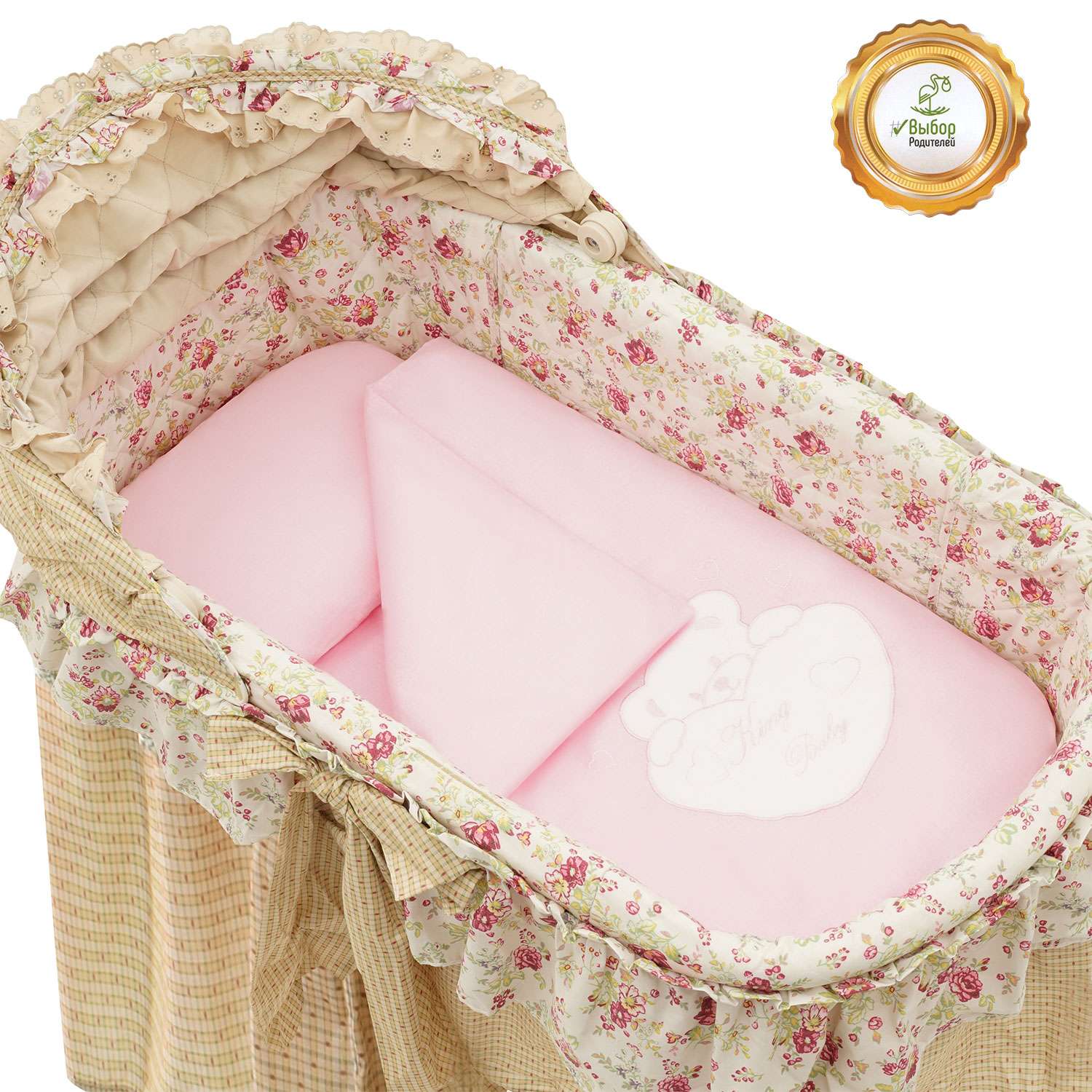 Комплект постельного белья Simplicity Dreams King Baby 5 предметов Розовый - фото 6
