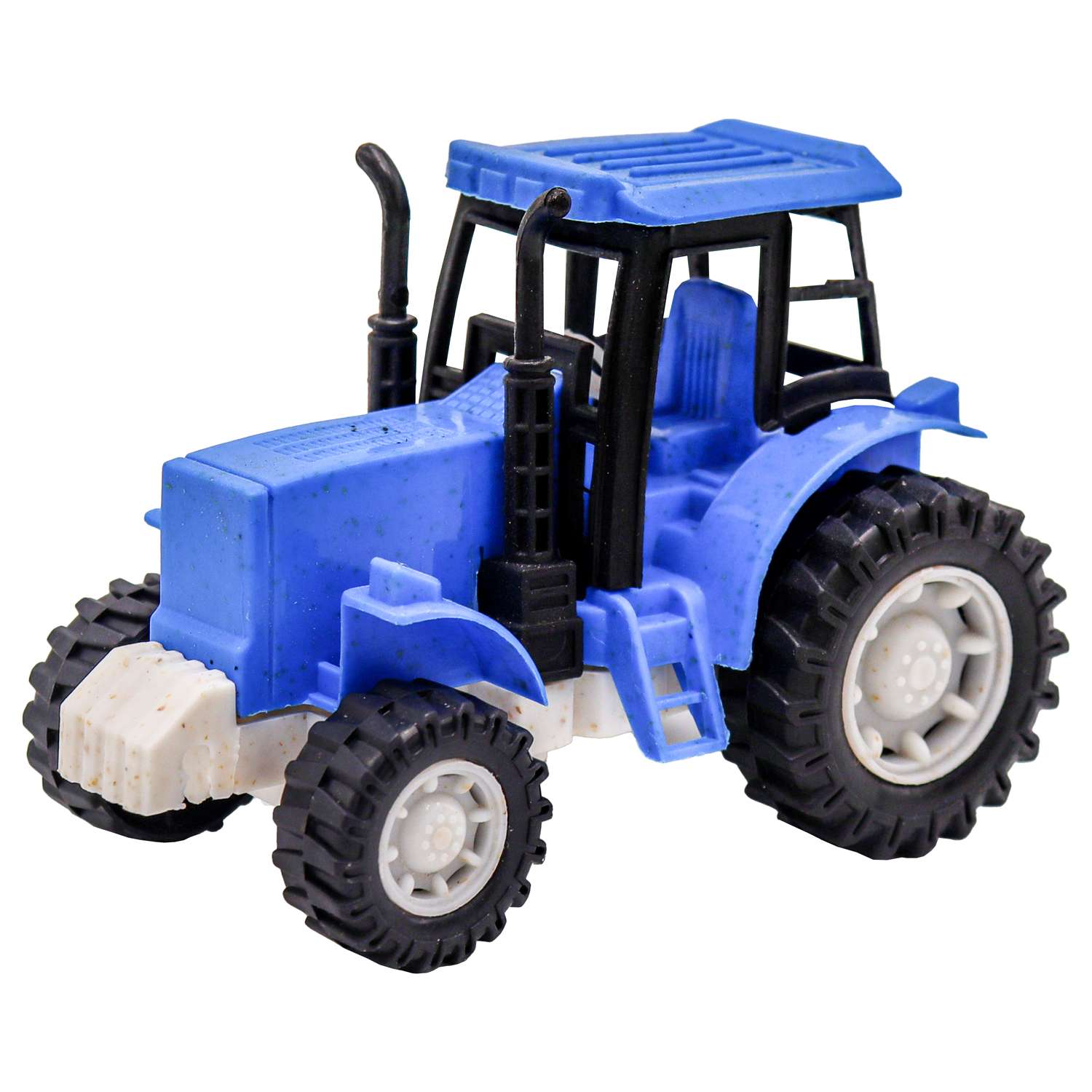 Игрушка Funky Toys Эко-Трактор с фрикц.механизмом 12 см Синий FT0416332-2 FT0416332-2 - фото 1