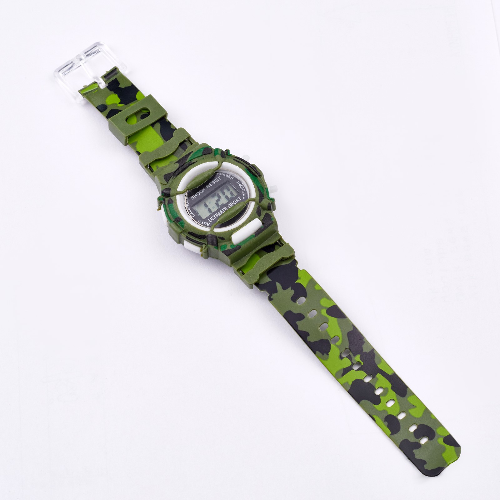Часы Sima-Land наручные электронные детские «Камуфляж» d-4 см ремешок силикон - фото 3