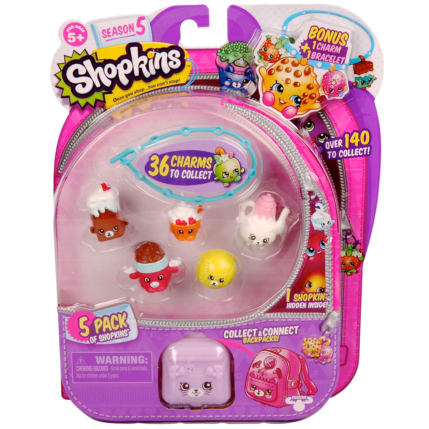 Набор фигурок Shopkins 5 шт в непрозрачной упаковке (Сюрприз) - фото 1