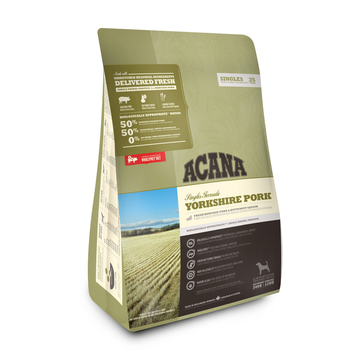 Корм для собак ACANA 340г Singles Pork беззерновой свинина-мускатная тыква - фото 1