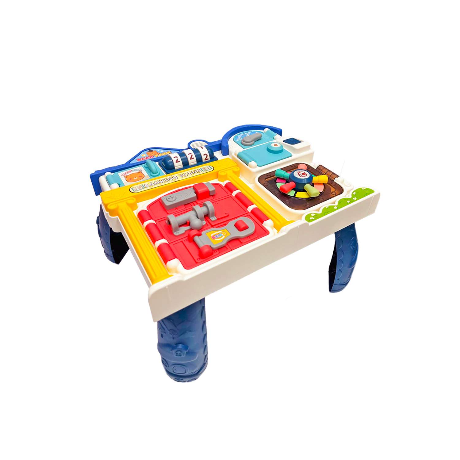 Детский игровой центр SHARKTOYS столик на ножках бизиборд с музыкой - фото 3