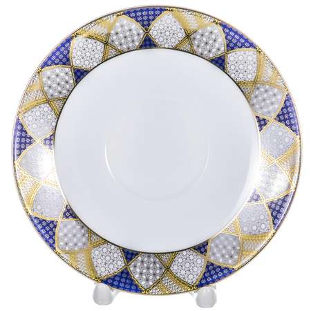Набор посуды Balsford 21 предмет синий золотистый серебристый орнамент