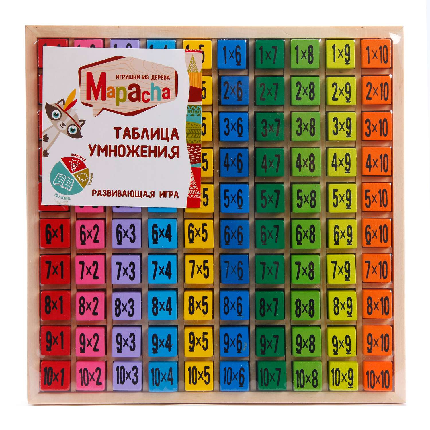 Игра развивающая Mapacha развивающая игрушка подготовка к школе таблица умножения - фото 2