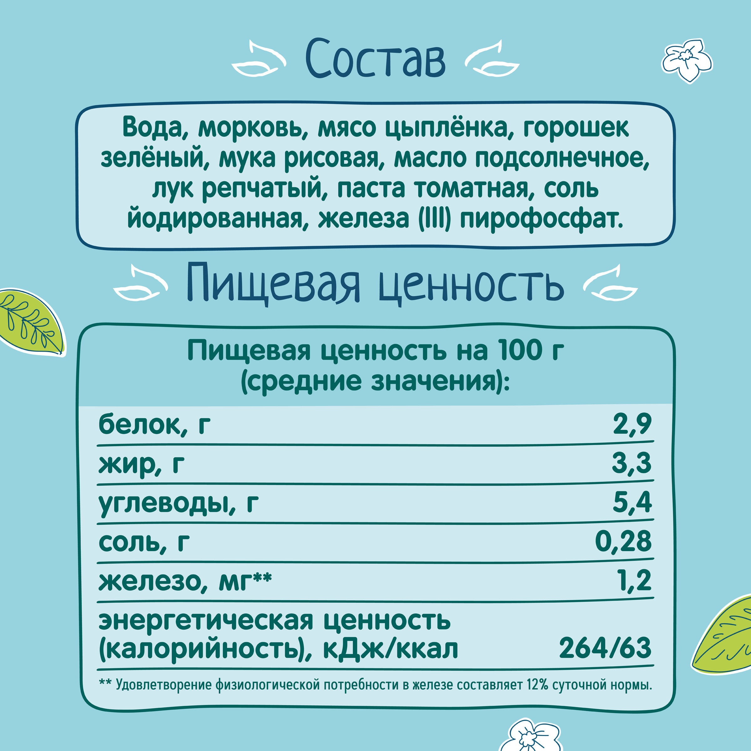 Пюре ФрутоНяня цыпленок-овощи 190г с 9месяцев - фото 5