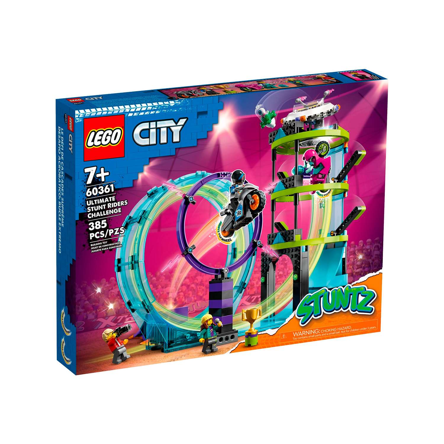 Конструктор детский LEGO City Stuntz Главное каскадерское испытание 60361 - фото 1