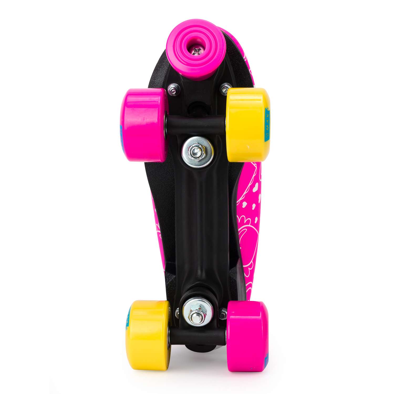 Роликовые коньки SXRide Roller skate YXSKT04BLPN36 цвет розовые с белыми сердечкам размер 36 - фото 4